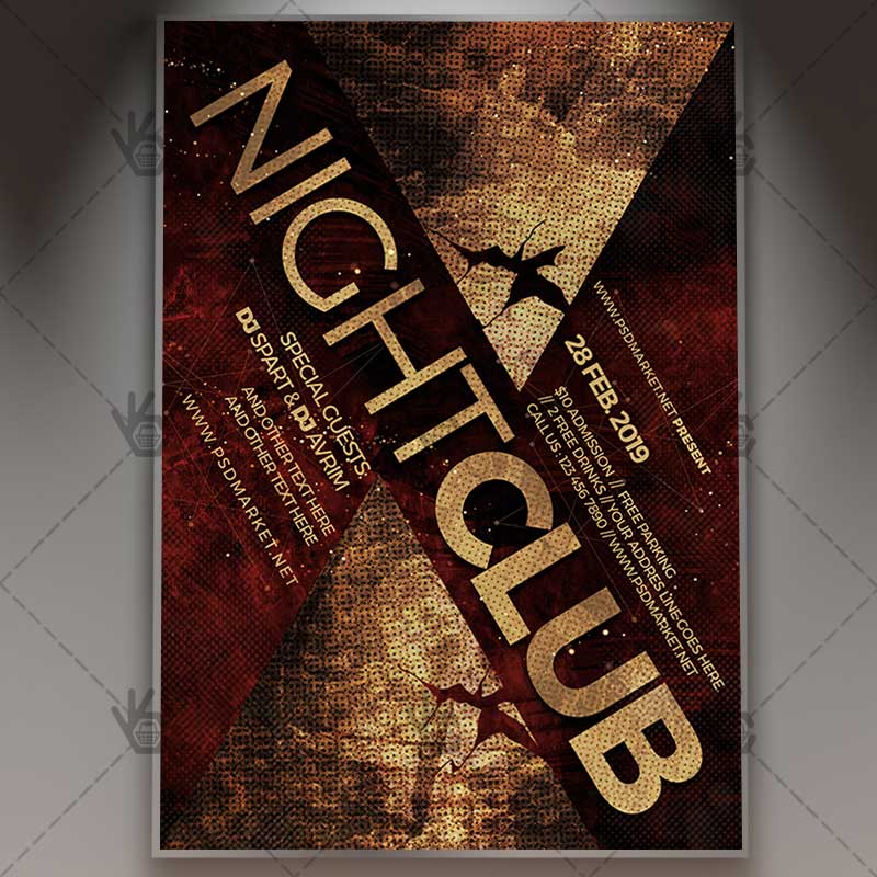 Download Club Night Flyer - PSD Template