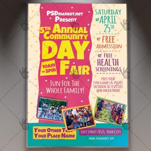 Download Community Day Flyer - PSD Template