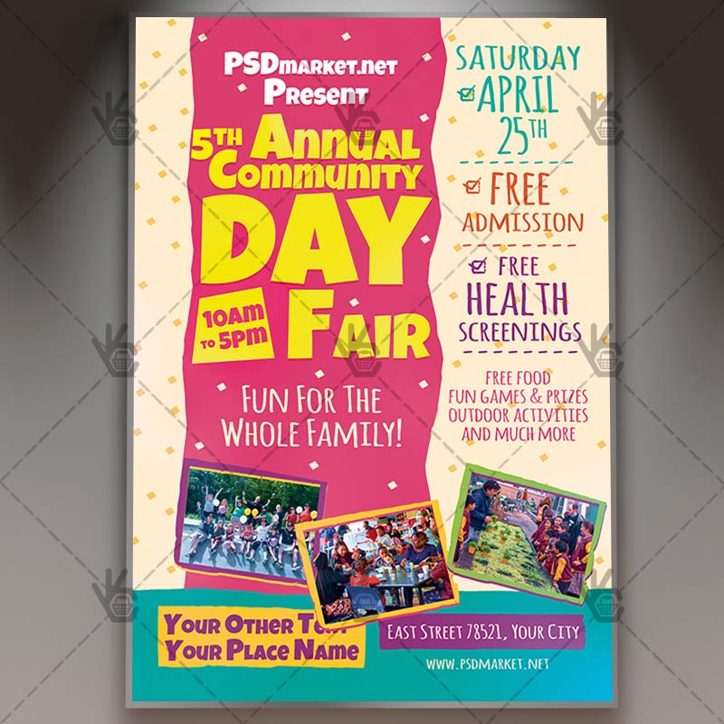 Download Community Day Flyer - PSD Template