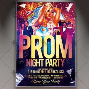 Download Prom Night Event Flyer - PSD Template