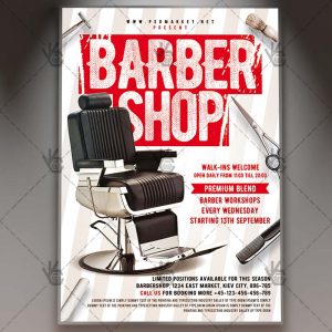 Download Barber Shop Flyer - PSD Template