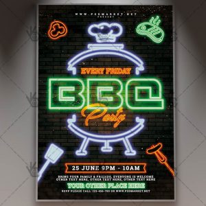 Download BBQ Event Flyer - PSD Template