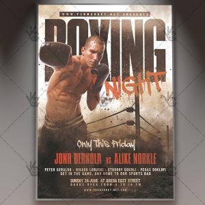 Download Boxing Flyer - PSD Template