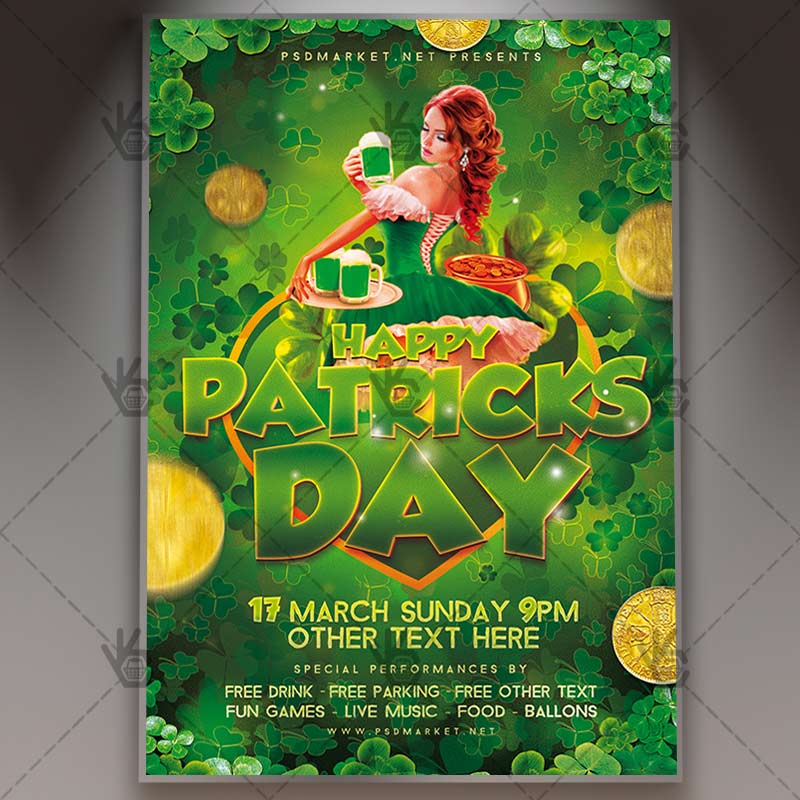 Download Happy Patricks Day Event Flyer - PSD Template