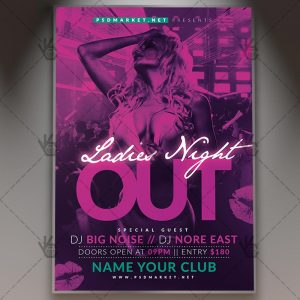 Download Ladies Night Out Flyer - PSD Template