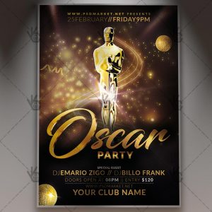 Download Oscar Party Flyer - PSD Template