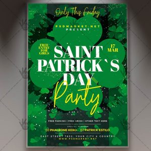 Download Saint Patricks Day Party Flyer - PSD Template