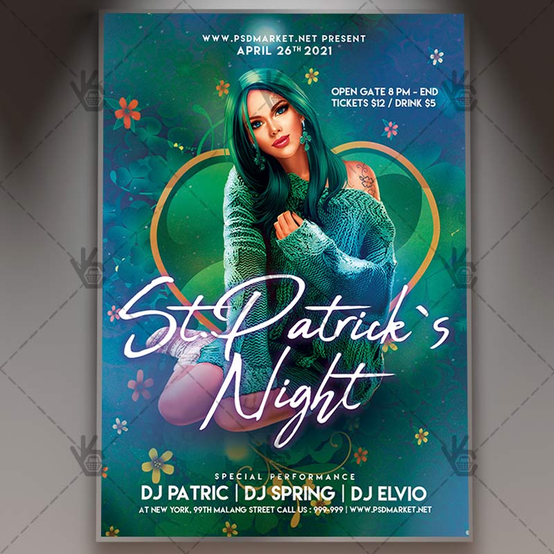 Download St Patricks Night Flyer - PSD Template
