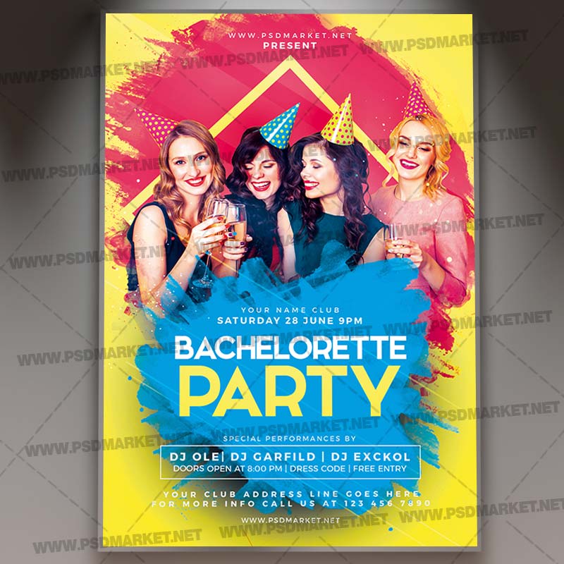 Download Bachelorette Party Flyer - PSD Template