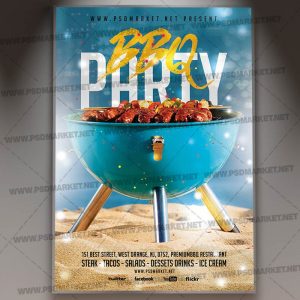 Download BBQ Party Event - PSD Template
