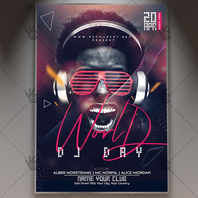 Download Dj Day Flyer - PSD Template