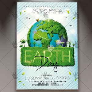 Download Earth Day Event Flyer - PSD Template