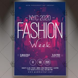 Download Fashion Week Event Flyer - PSD Template