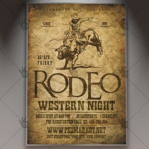 Download Rodeo Flyer - PSD Template