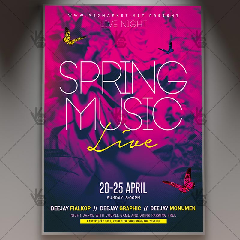 Download Spring Music Flyer - PSD Template