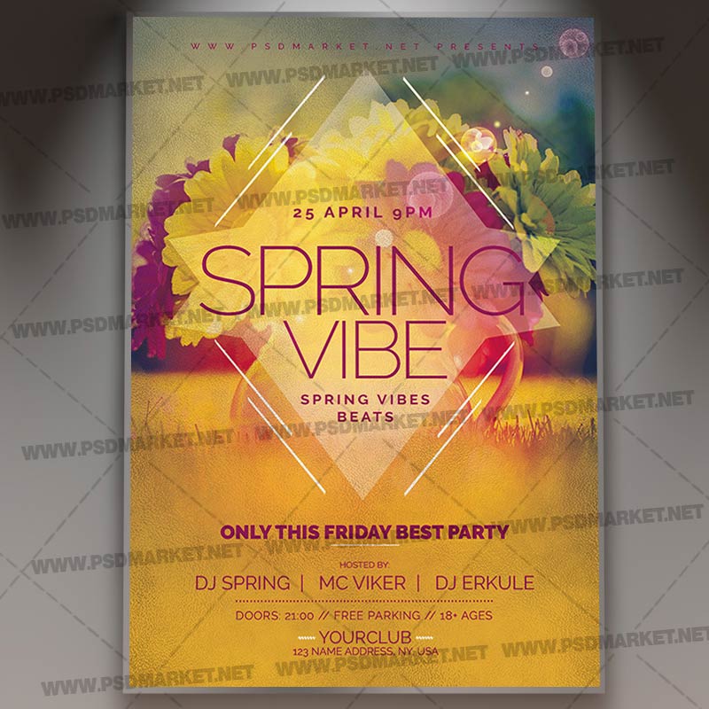 Download Spring Vibe Flyer - PSD Template