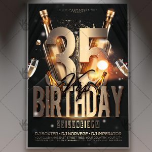 Download VIP Birthday Flyer - PSD Template