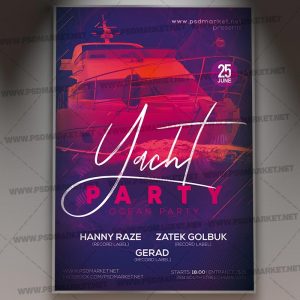 Download Yacht Party Flyer - PSD Template