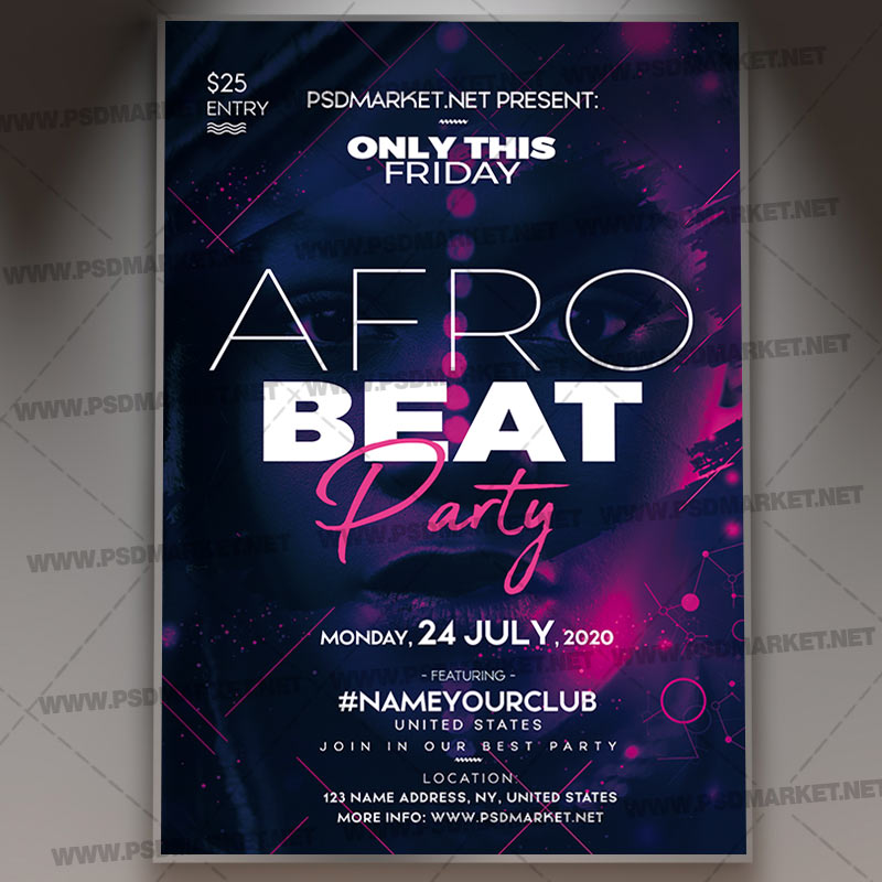 Download Afro Beat Flyer - PSD Template