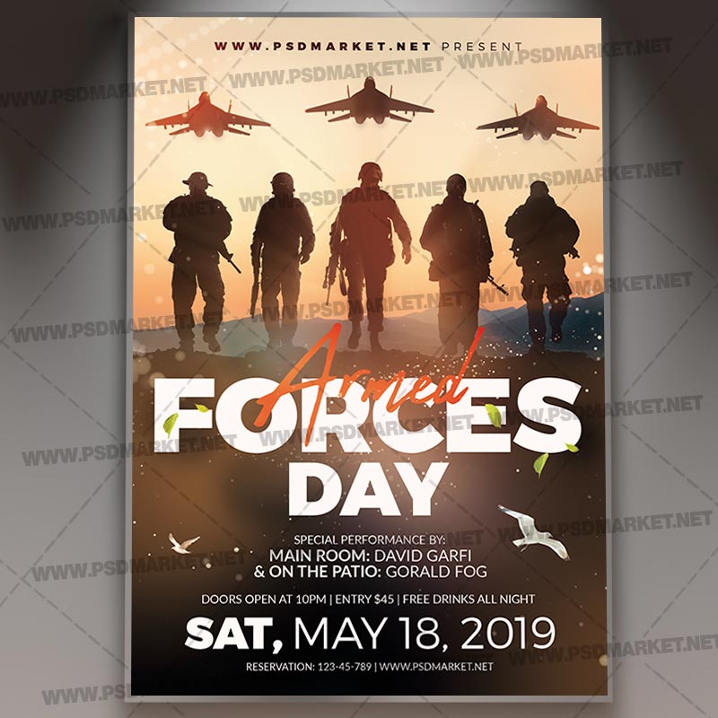 Download Armed Forces Day 2019 Flyer - PSD Template