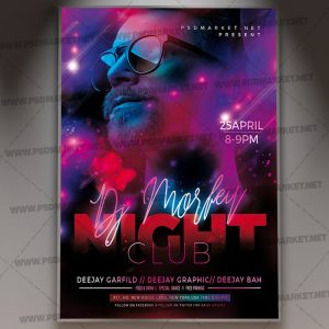 Download Club Night Event Flyer - PSD Template