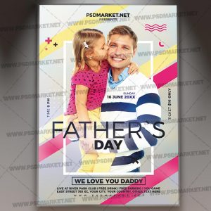 Download Fathers Day Event Flyer - PSD Template