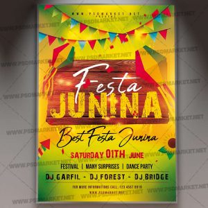 Download Festa Junina Flyer - PSD Template