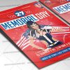 Download Memorial Day Celebration Flyer - PSD Template-2