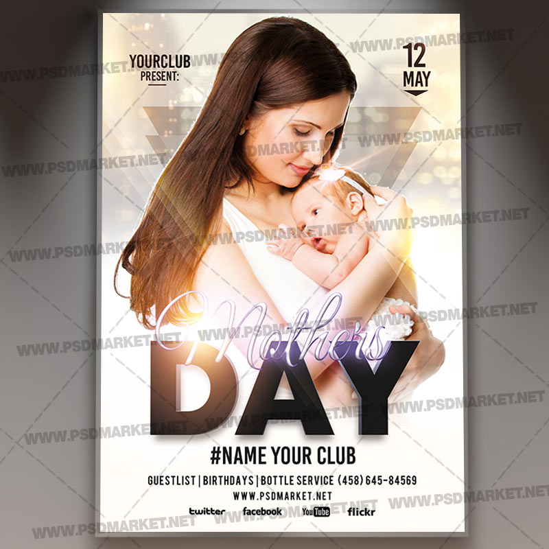 Download Mothers Day Event Flyer - PSD Template