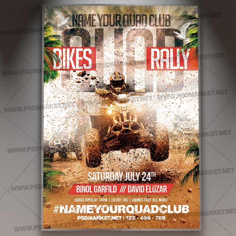 Download Quad Bikes Rally Flyer - PSD Template