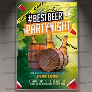 Download Beer Party Flyer - PSD Template