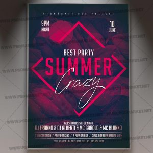 Download Club Summer Party Flyer - PSD Template
