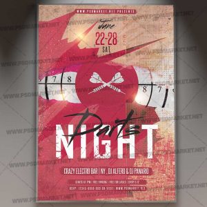 Download Darts Night Flyer - PSD Template