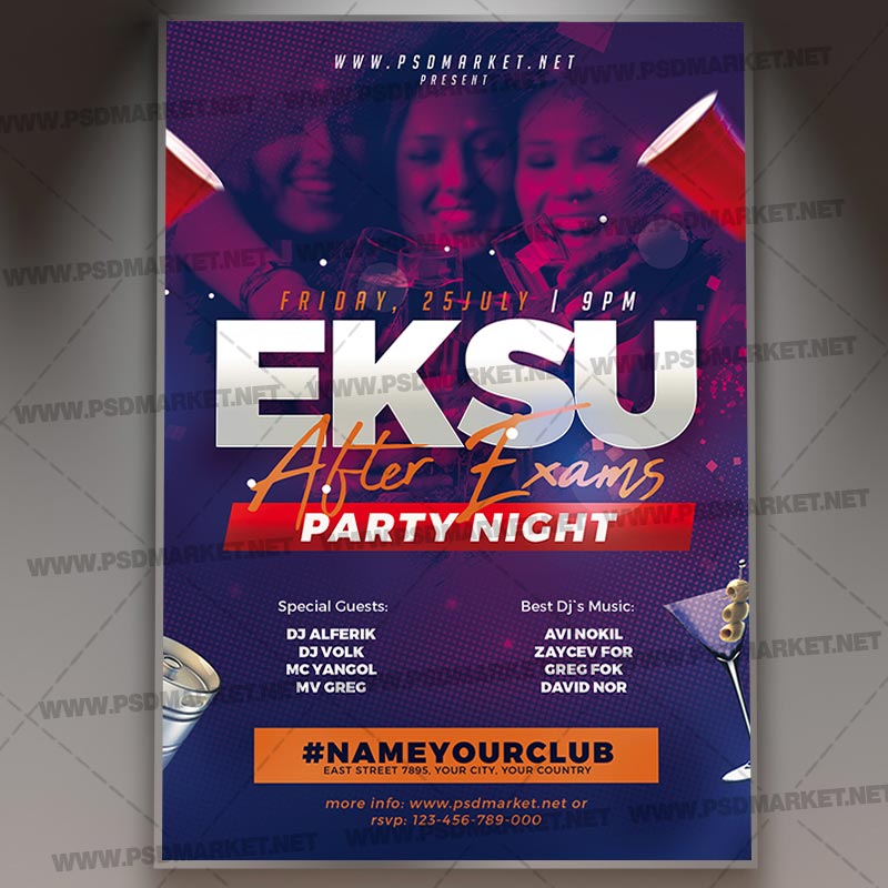 Download Eksu Party Flyer - PSD Template