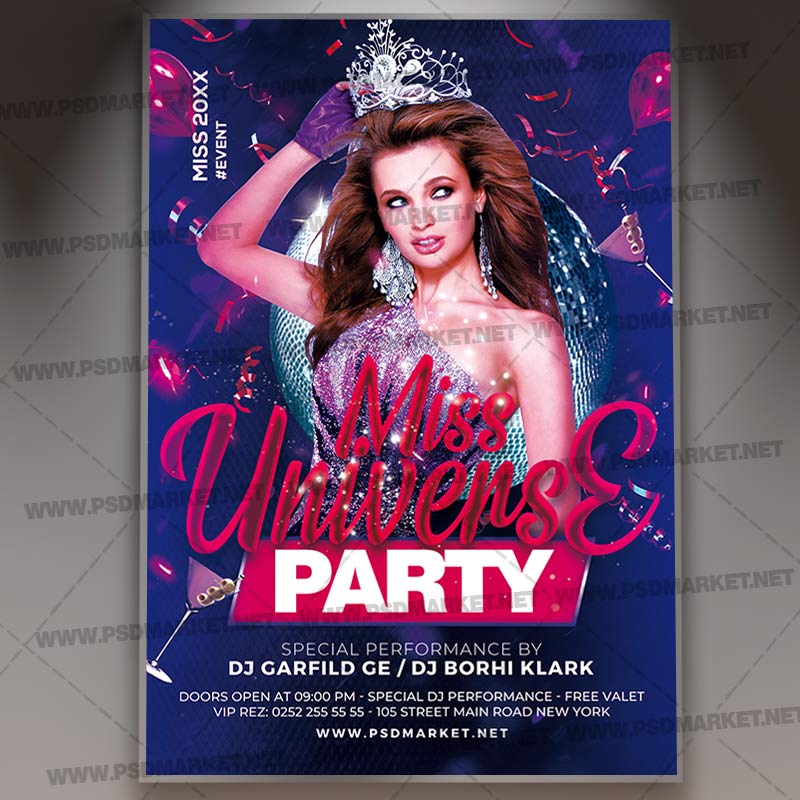 Download Miss Universe Flyer - PSD Template