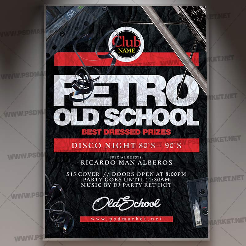 Download Retro Flyer - PSD Template