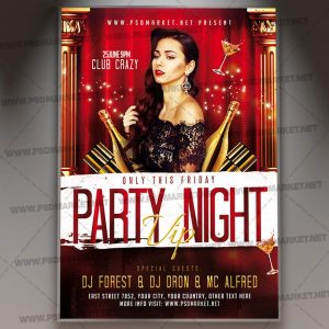 Download VIP Party Night Flyer - PSD Template