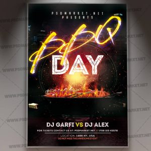 Download BBQ Day Event Flyer - PSD Template