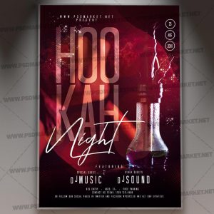 Download Hookah Party Night Flyer - PSD Template