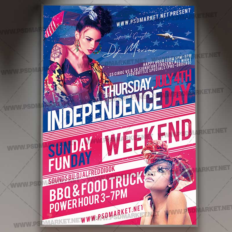 Download Independence Day Event Flyer - PSD Template