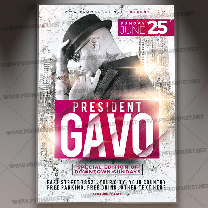 Download Special Guest Flyer - PSD Template