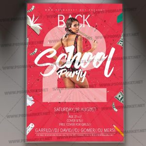 Download Back 2 School Party Event Flyer - PSD Template