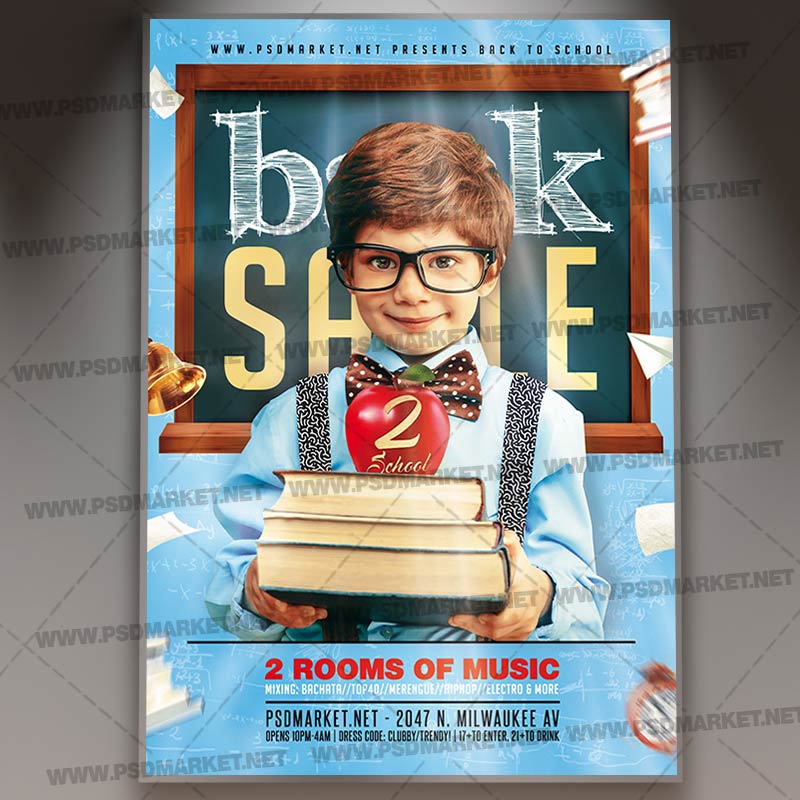 Download Back 2 School Sale Flyer - PSD Template