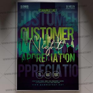 Download Customer Appreciation Night Flyer - PSD Template