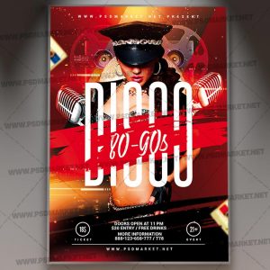 Download Disco 90s Flyer - PSD Template