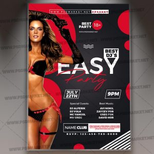 Download Easy Party Flyer - PSD Template