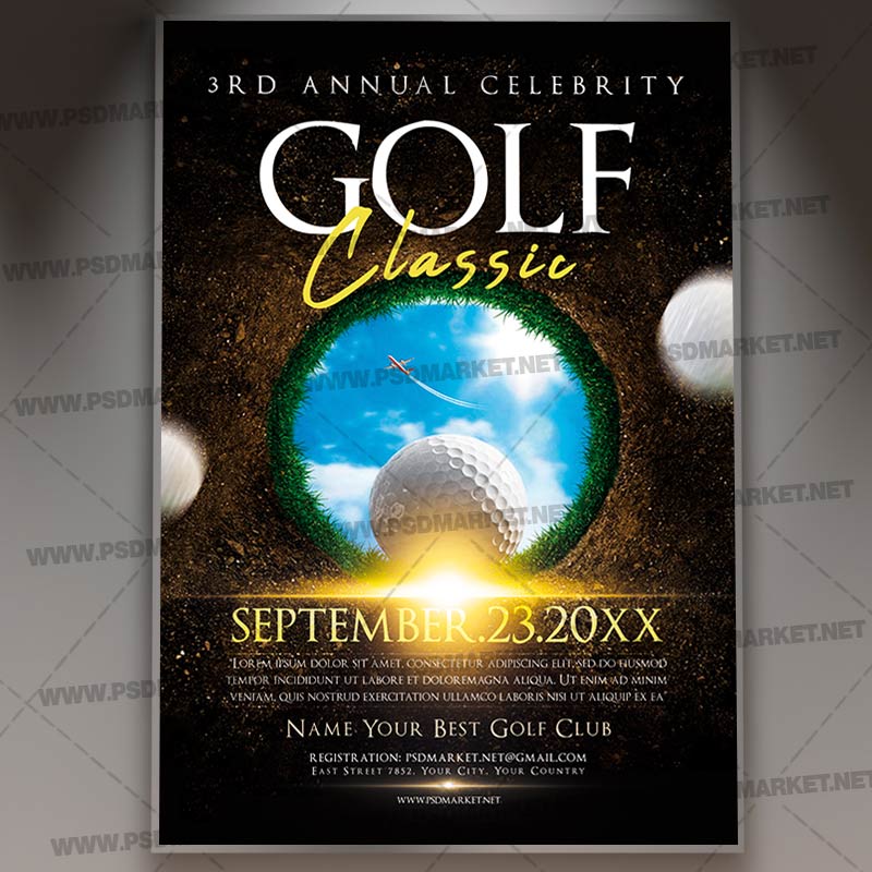 Download Golf Classic Flyer - PSD Template