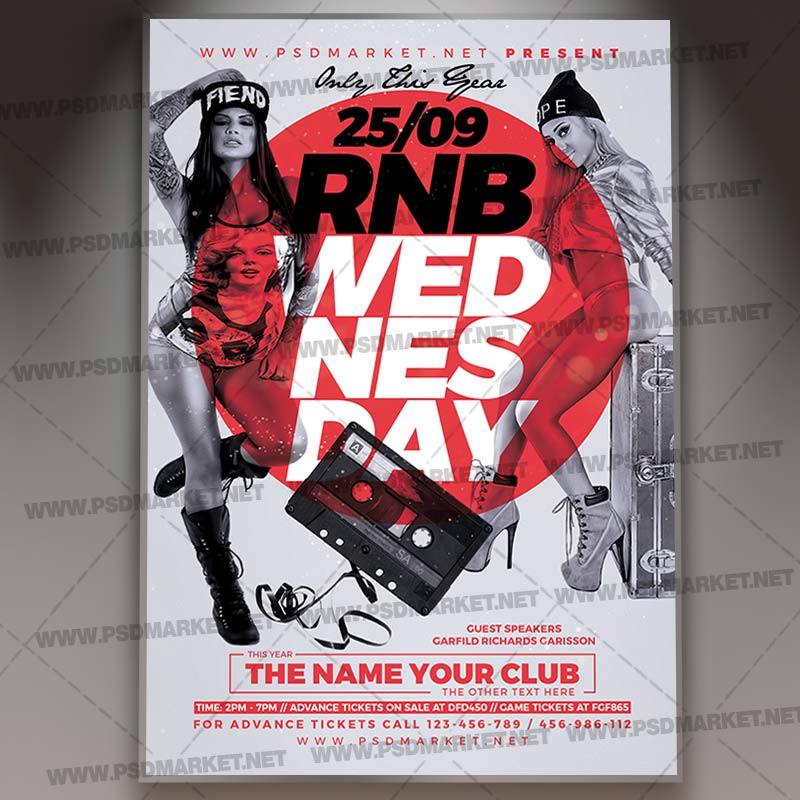 Download RNB Wednesday Flyer - PSD Template