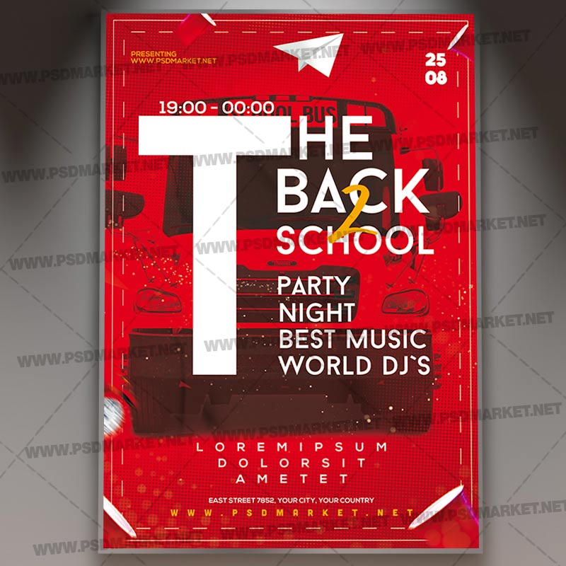 Download The Back To School Flyer - PSD Template