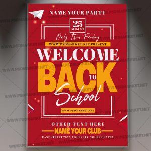 Download Welcome Back To School Event Flyer - PSD Template